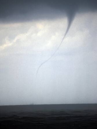 A tornado hit the coastal town of Arenzano causing floods, ripping roofs off houses, and wrecking seaside cabins, as well as the town of Multedo, near Genoa, 19 August 2014. No one was injured, but the highway linking Arenzano to Genoa has been temporarily shut down, local officials said.
ANSA/LUCA ZENNARO 