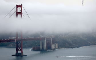 MARIN COUNTY, CA - AUG. 4: Fog surrounds the Golden Gate bridge on Friday, August 4, 2017, in Marin County, Calif. (Liz Hafalia/The San Francisco Chronicle via Getty Images)