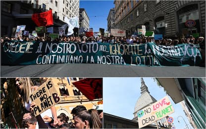 Fridays for Future, lo sciopero per il clima da Roma a Milano. FOTO