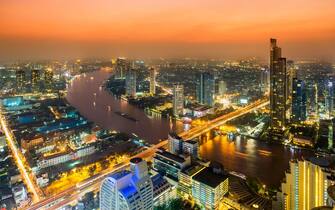 Thailand, Bangkok skyline