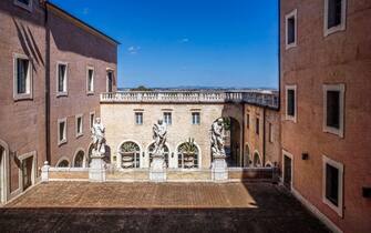 Italy Marche Macerata - Palazzo Bonaccorsi - Civic Museum - external architectures