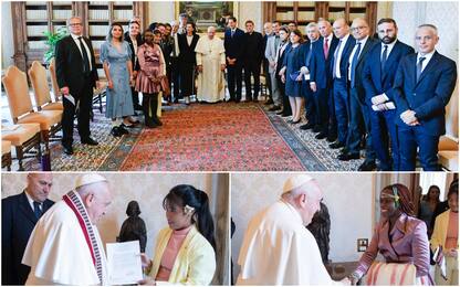 Il Papa incontra i leader della lotta al cambiamento climatico. FOTO