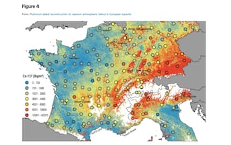 Mappa Radiazioni Europa
