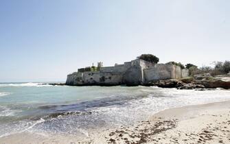 1219002568 MONOPOLI, ITALY - APRIL 15: One of the most popular beaches during the summer season, the state in which it is located is completely closed and abandoned on April 15, 2020 in Monopoli, Italy. The Italian government continues to enforce the nationwide lockdown measures to control the spread of COVID-19, even if some businesses categories are slowly reopening. (Photo by Donato Fasano/Getty Images)
