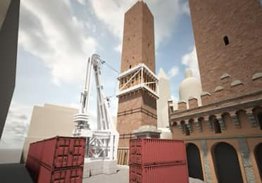 Bologna, la Garisenda sarà messa in sicurezza con tralicci Torre Pisa