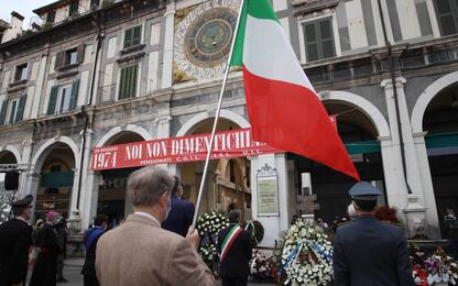 Piazza della Loggia, a Brescia la commemorazione della strage. FOTO