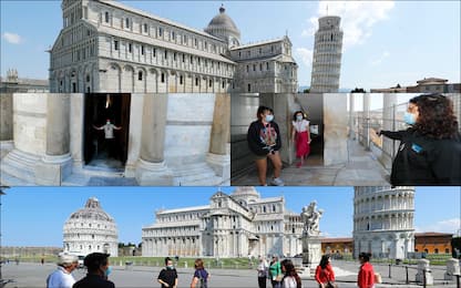 Coronavirus, riaperti la Torre di Pisa e il Duomo. FOTO