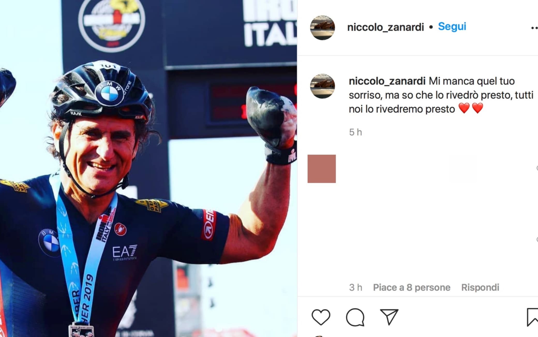 Get Wallpaper Zanardi La Dedica Del Figlio Niccolo Su Instagram Presto Free