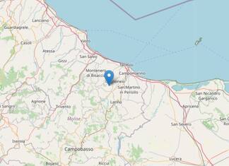 Terremoto a Montecilfone (Campobasso): scossa di magnitudo 3.5