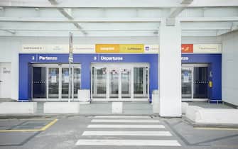 MILAN, ITALY - APRIL 02: Milan Linate Airport closed and desolate during the COVID-19 pandemic on April 02, 2020 in Milan, Italy. The Italian government continues to enforce the nationwide lockdown measures to control the spread of COVID-19. (Photo by Lorenzo Palizzolo/Getty Images)