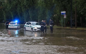 Allagamenti a Milano, dove il fiume Seveso e' esondato a causa del violento nubifragio che si e' abbattuto sulla citta', 24 luglio 2020. ANSA / PAOLO SALMOIRAGO