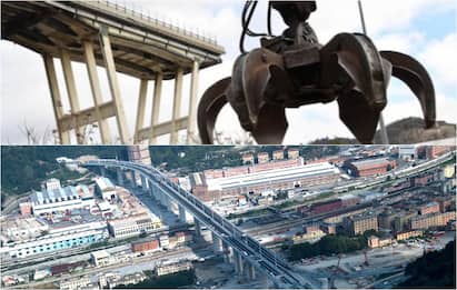 Inaugurazione nuovo Ponte Genova: la ricostruzione in timelapse. VIDEO