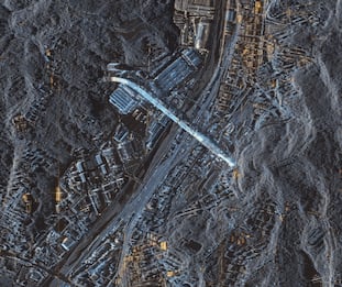 Ponte di Genova, l'immagine vista dal satellite