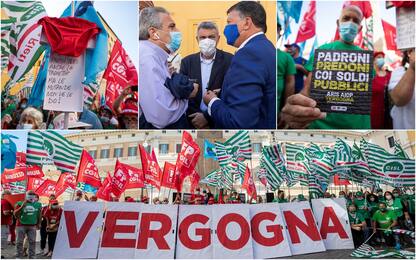 Sanità privata, protesta a Roma contro mancato rinnovo contratto. FOTO