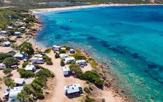 camping, isuledda,arzachena, coronavirus, covid, fase 3, sardegn Una foto tratta dal sito del camping Isuledda di Cannigione dove sono stati registrati quattro casi di contagio da covid 19, Arzachena, 25 Agosto 2020. ANSA/WEB