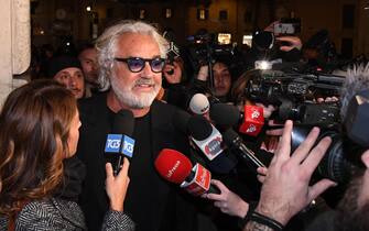 Flavio Briatore a margine della cena di beneficenza organizzata dall'associazione "Fino a prova contraria", Roma, 15 gennaio 2019. 
ANSA/ALESSANDRO DI MEO