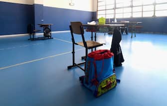 BORGOSESIA, ITALY - MAY 12:  A view of a classroom with school desks that keep social distance to counter the spread of covid-19 on May 12, 2020 in Borgosesia, Italy. Italy was the first country to impose a nationwide lockdown to stem the transmission of the Coronavirus (Covid-19), but this project by the Borgosesia major aims to open schools with the correct safety measures.  (Photo by Pier Marco Tacca/Getty Images)