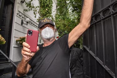 Italian businessman Flavio Briatore arrives at the home of his friend and senator Daniela Santanchè, where he will spend domestic isolation after being admitted to the San Raffaele hospital and the confirmation of his positivity to the coronavirus, in Milan, Italy, 29 August 2020. Briatore was hospitalised on 25 August at Milan's San Raffaele Hospital after contracting the coronavirus at his Sardinian nightclub.
ANSA/ MATTEO CORNER