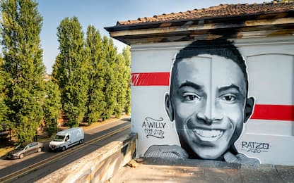 Willy Monteiro, realizzato un murales a Milano. FOTO
