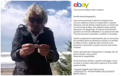 Beppe Grillo "espulso" da Ebay per annuncio vendita pietra pomice