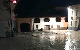 The flooding of the river Tanaro, which in Ormea, near Cuneo, beat the flood values of 1994 and 2016 before falling below the levels of danger, Italy, 03 October 2020.    ANSA / Raffaele Sasso