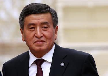 MINSK, BELARUS - NOVEMBER 30: (RUSSIA OUT) Kyrgyz President Sooronbay Jeenbekov (Soornbay Zheenbekov) attends the CSTO Summit on November 30, 2017 in Minsk, Belarus.  Leaders of 6 former Soviet states have gathered in Minisk to participate the Collectibe Securuty Treaty Organisation (CSCTO) Summt.  (Photo by Mikhail Svetlov/Getty Images)