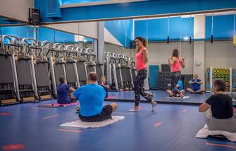 Milano. Riapertura Palestra e Piscina con misure di sicurezza anti covid19 GetFIT in Via Piranesi 9 Milano. Riapertura Palestra e Piscina con misure di sicurezza anti covid19 attività fisiche con distanziamenti GetFIT in Via Piranesi 9 (Carlo Cozzoli/Fotogramma, Milano - 2020-06-01) p.s. la foto e' utilizzabile nel rispetto del contesto in cui e' stata scattata, e senza intento diffamatorio del decoro delle persone rappresentate