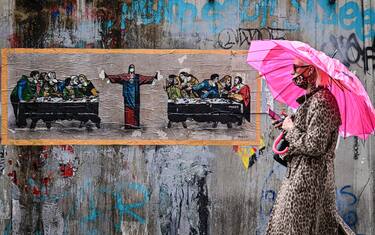 Covid, a Milano i nuovi murales di TvBoy a tema coronavirus. FOTO