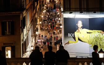 Centro di Roma prima dell'ora del coprifuoco People in centre of Rome during the second wave of the Covid-19 Coronavirus pandemic, in Rome, Italy, 8 November 2020