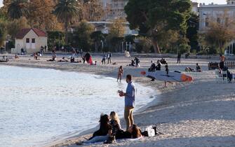 La spiaggia Mondello di Palermo La spiaggia Mondello di Palermo
