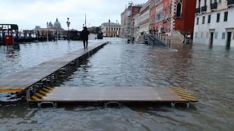 High water in Venice, 8 December 2020. ANSA/MEROLA