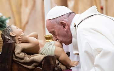 papa francesco natale ansa