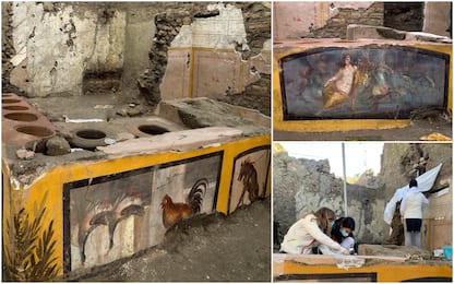 Pompei, ritrovato un Termopolio intatto. FOTO