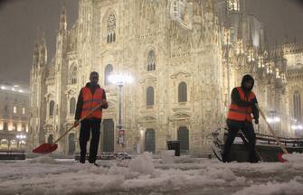 Maltempo Milano Neve