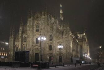 Maltempo Milano Neve