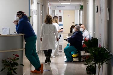 Vaccination against Covid-19 continues to be carried out by the San Filippo Neri Hospital s health staff during the Covid-19 emergency, Rome, 4 January 2021. ANSA/MASSIMO PERCOSSI