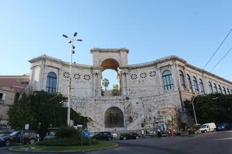 Veduta del bastione Saint Remy a Cagliari il 4 ottobre 2012. ANSA / GIUSEPPE UNGARI