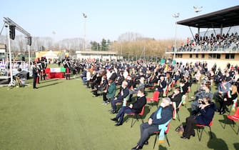 The funeral service of Ambassador Luca Attanasio in Limbiate, northern Italy, 27 February 2021. Italy's Ambassador to the Democratic Republic of Congo Luca Attanasio and Carabiniere police officer Vittorio Iacovacci were killed on 22 February while travelling from Goma to Rutshuru in the east of the African country where they were planning to visit a UN World Food Programme (WFP) school feeding programme.
ANSA/ MATTEO BAZZI