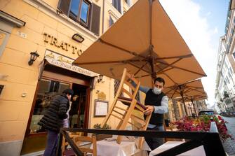 Daily life during the last weekend before the new measures against the Covid-19 pandemic come into force, in Rome, Italy, 13 March 2021. Most of Italy will be a COVID-19 red zone next week, due to a sharp rise in contagion.
ANSA/ MASSIMO PERCOSSI