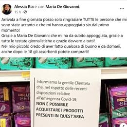 Lecce, studentessa denuncia divieto vendita assorbenti dopo le 18