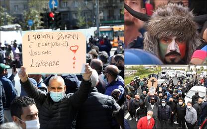 Covid, proteste per riaperture in tutta Italia: scontri con polizia