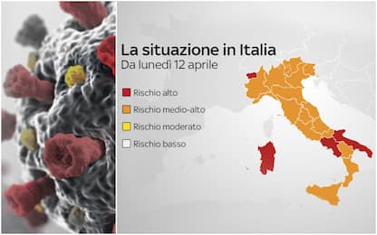 Nuovi colori regioni, da lunedì 12 quasi tutta Italia in arancione