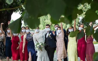 26.07.2020., Pozega, Croatia - Wedding in Croatia during the covid-19 pandemic. Photo: Emica Elvedji/PIXSELL