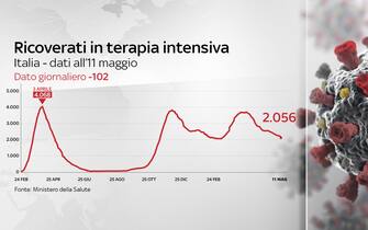 covid grafiche dati ricoveri terapie intensive