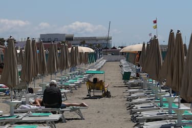 The opening of the bathing season on the Roman coast, in Ostia, near Rome, Italy, 15 May 2021. Italy is significantly easing its COVID-19-linked restrictions. 
ANSA/ EMANUELE VALERI