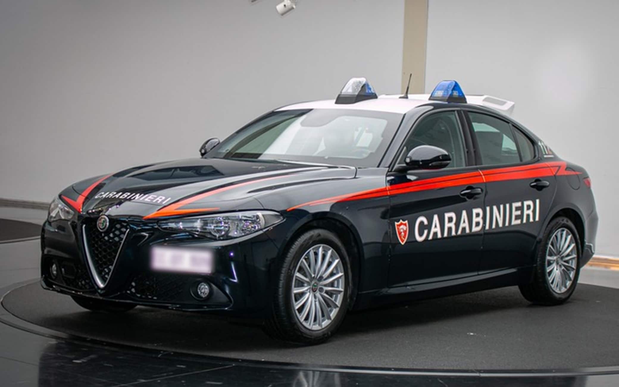 La nuova Alfa Romeo che verrà utilizzata dall'Arma dei Carabinieri