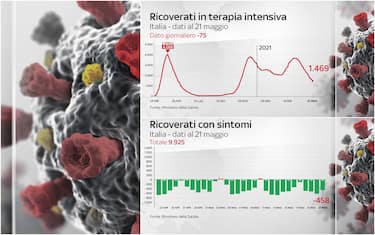Grafiche coronavirus: in calo i pazienti Covid negli ospedali