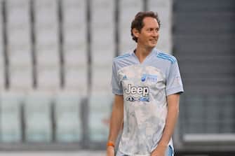 TURIN, ITALY - MAY 25: John Elkann of Campioni Per La Ricerca during the 30th 'Partita Del Cuore' charity friendly match at Allianz Stadium on May 25, 2021 in Turin, Italy. (Photo by Stefano Guidi/Getty Images)