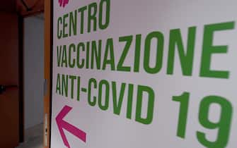 A nun arrives to receive a vaccination against the coronavirus disease with the Moderna serum at the center for vaccination against COVID-19, established by the local health authority Asl Roma1 at the Auditorium Parco della Musica in Rome, Italy, 12 April 2021. ANSA/ETTORE FERRARI