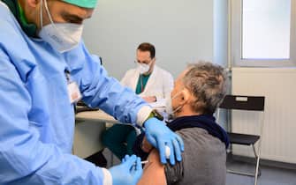 Una vaccinazione anti Covid in Italia